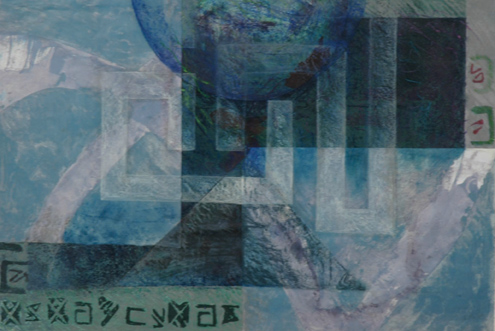 Secret garden with rain and crossroads II