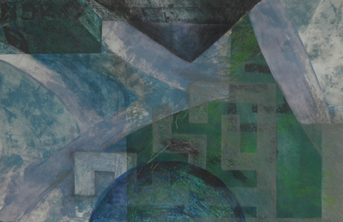 Secret garden with rain and crossroads I