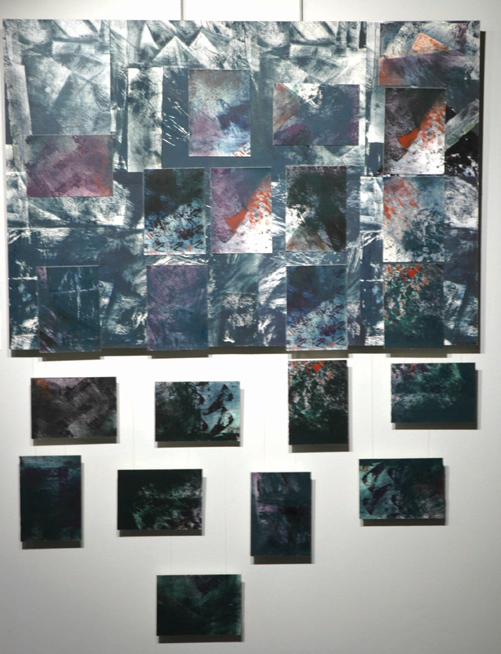 Nocturnal landscape with tiles