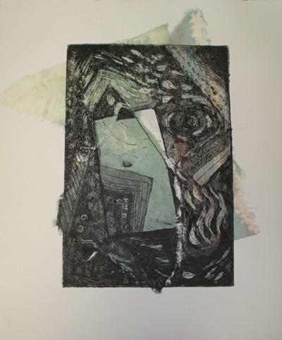 Etsbrief: in die donker (Etched letter: in the dark)