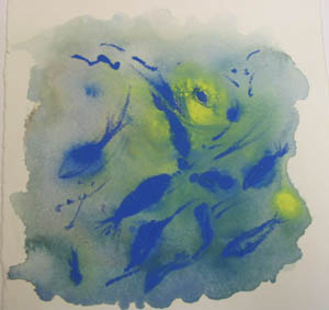 Monotypes: colour studies